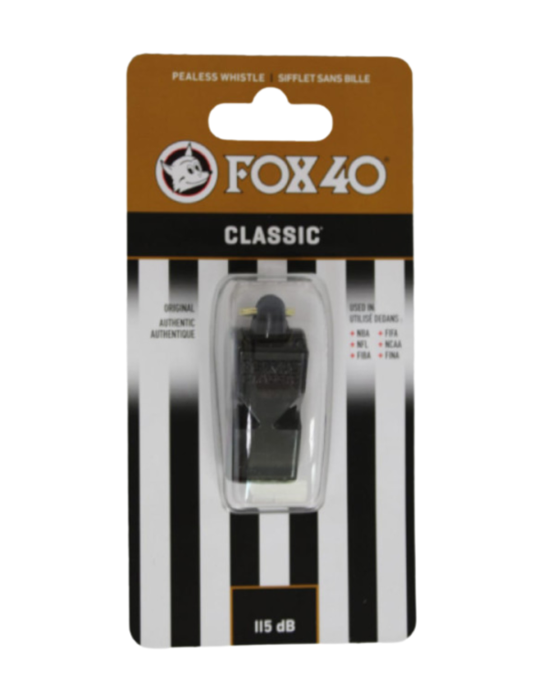 Design sans titre (20) Fox 40 sifflet classique noire