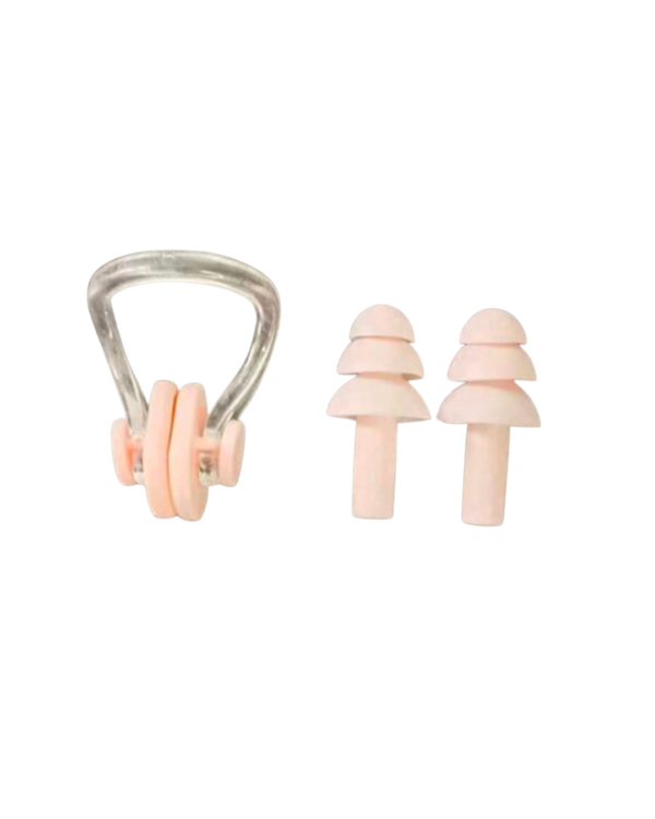 Design sans titre (25) Kit de natation bouchons d'oreilles + un pince-nez en silicone