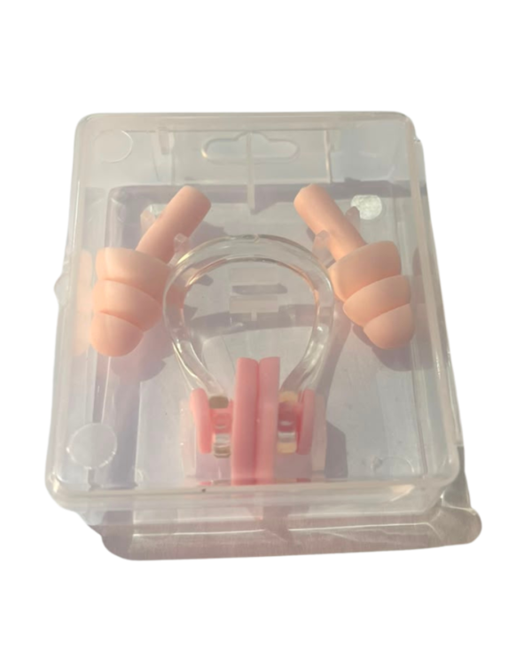 Design sans titre (26) Kit de natation bouchons d'oreilles + un pince-nez en silicone