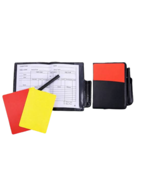 Kit d’Arbitre Football Complet Cartons Jaune & Rouge + Carnet de Score
